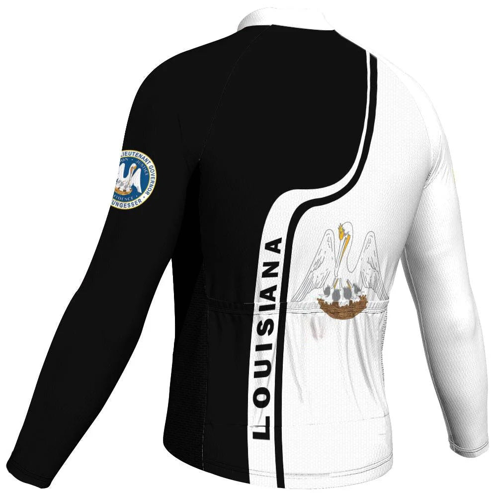Customized Louisiana Men's Cycling Jersey Long Sleeve