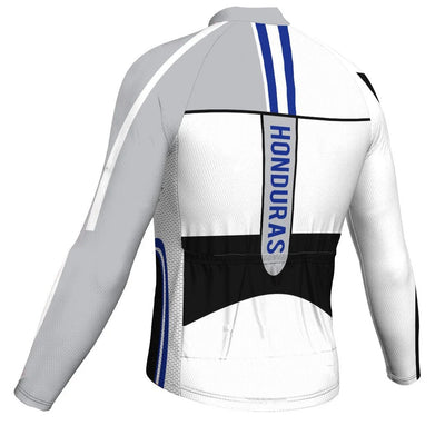 Customized Honduras Men's Winter Thermal Fleece Cycling Jersey Long Sleeve
