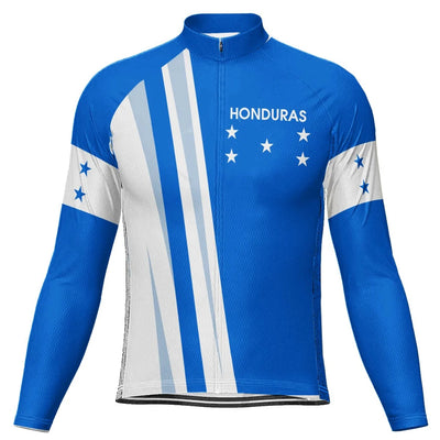 Customized Honduras Men's Winter Thermal Fleece Cycling Jersey Long Sleeve