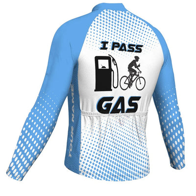 Customized Gas Men's Winter Thermal Fleece Cycling Jersey Long Sleeve