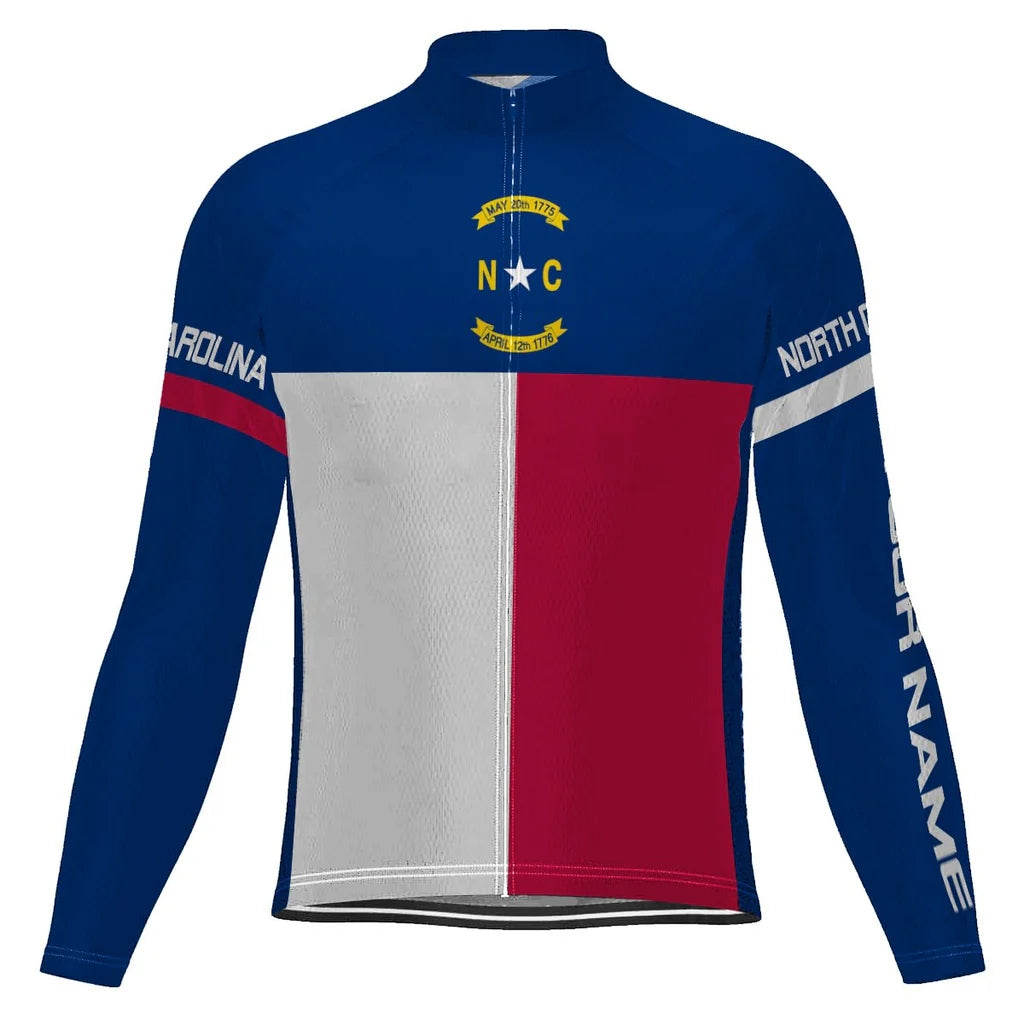 Customized North Carolina Men's Cycling Jersey Long Sleeve