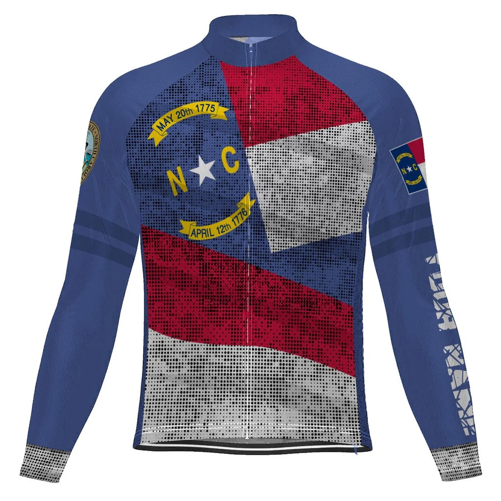Customize North Carolina Men's Cycling Jersey Long Sleeve