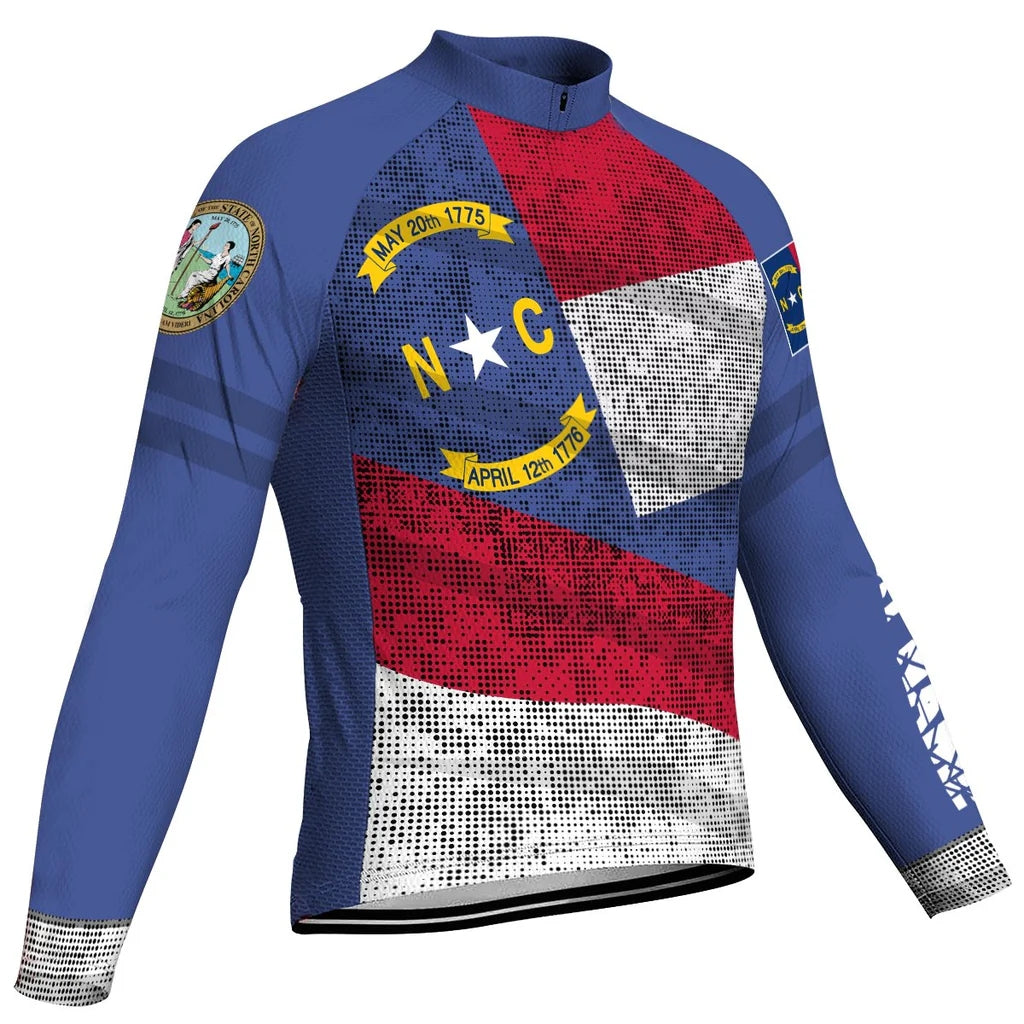 Customized North Carolina Men's Cycling Jersey Long Sleeve