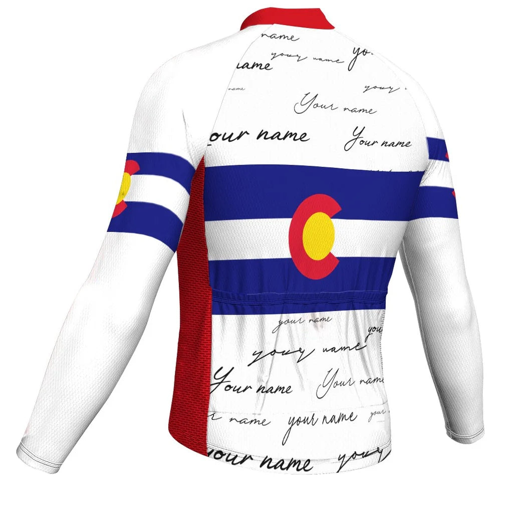 Customized Colorado Men's Cycling Jersey Long Sleeve