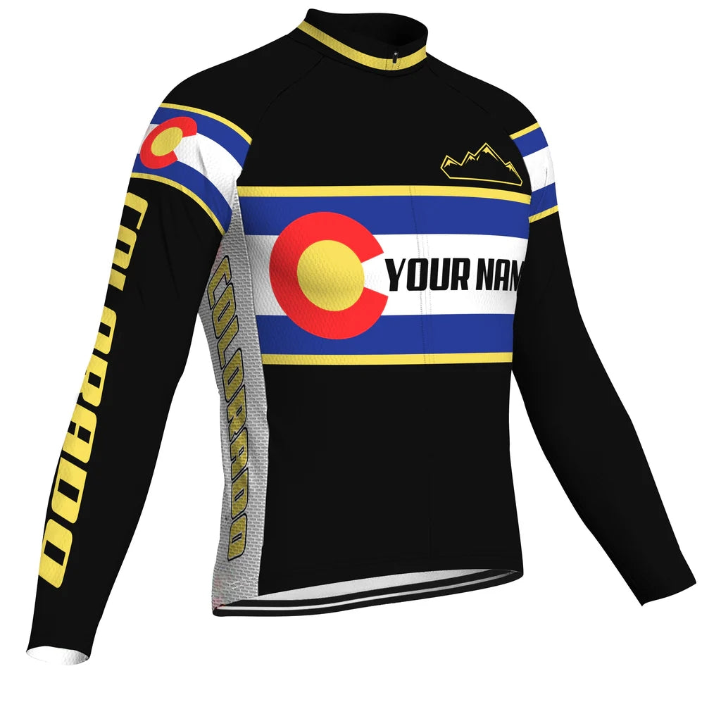 Customized Colorado Men's Cycling Jersey Long Sleeve