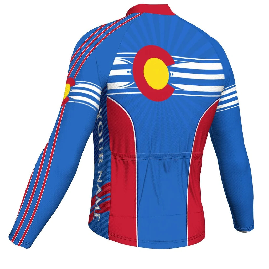 Customized Colorado Men's Cycling Jersey Long Sleeve