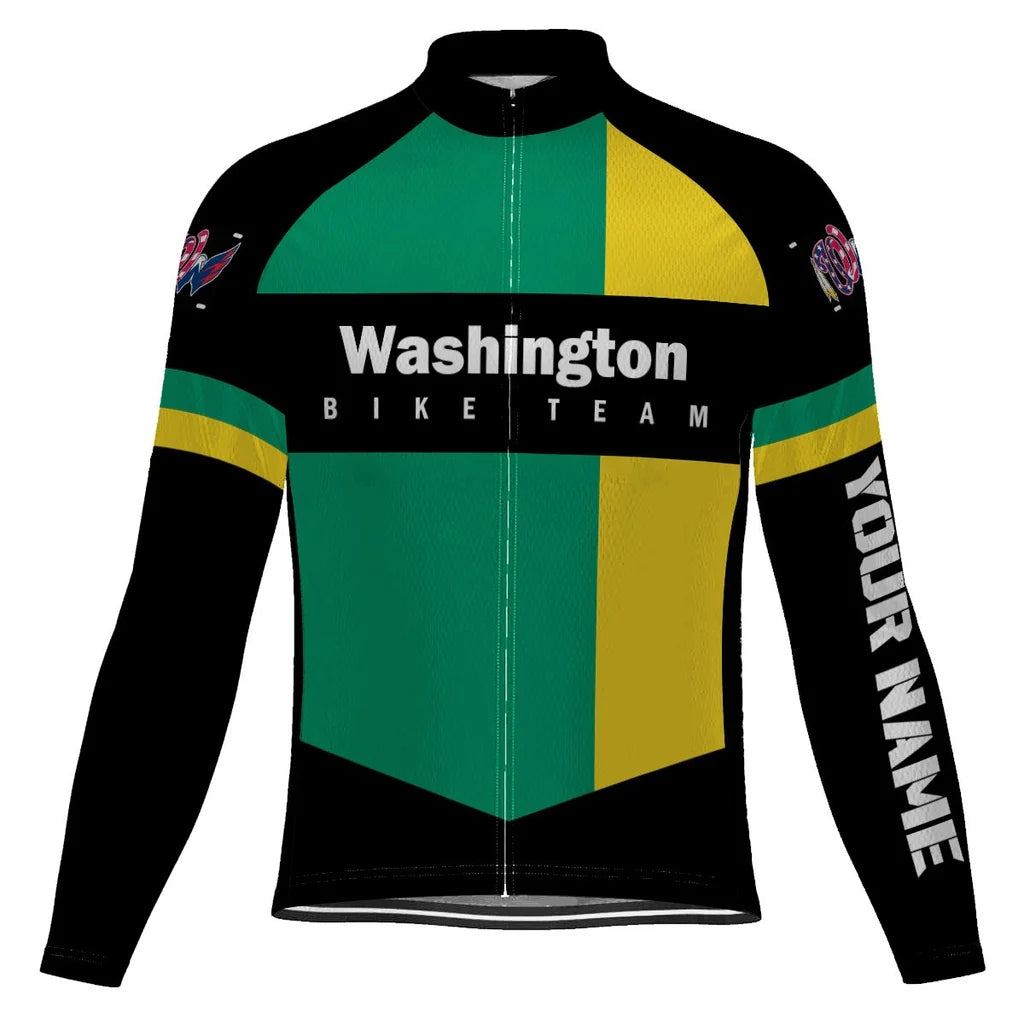 Customized Washington Men's Cycling Jersey Long Sleeve
