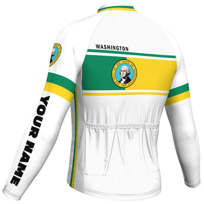 Customized Washington Men's Cycling Jersey Long Sleeve