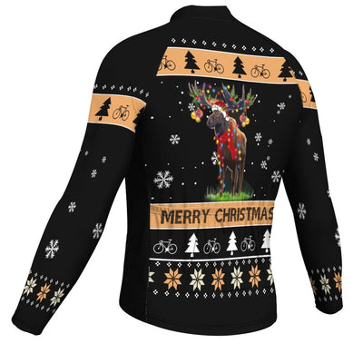 Customized Collection-Customized Christma Men's Cycling Jersey Long Sleeve