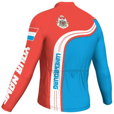 Customized Luxembourg Men's Cycling Jersey Long Sleeve