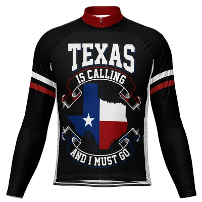 Custom Texas Men's Cycling Jersey Long Sleeve