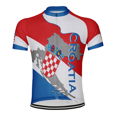 Customized Croatia Men's Cycling Jersey Short Sleeve