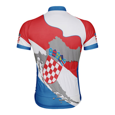 Customized Croatia Men's Cycling Jersey Short Sleeve