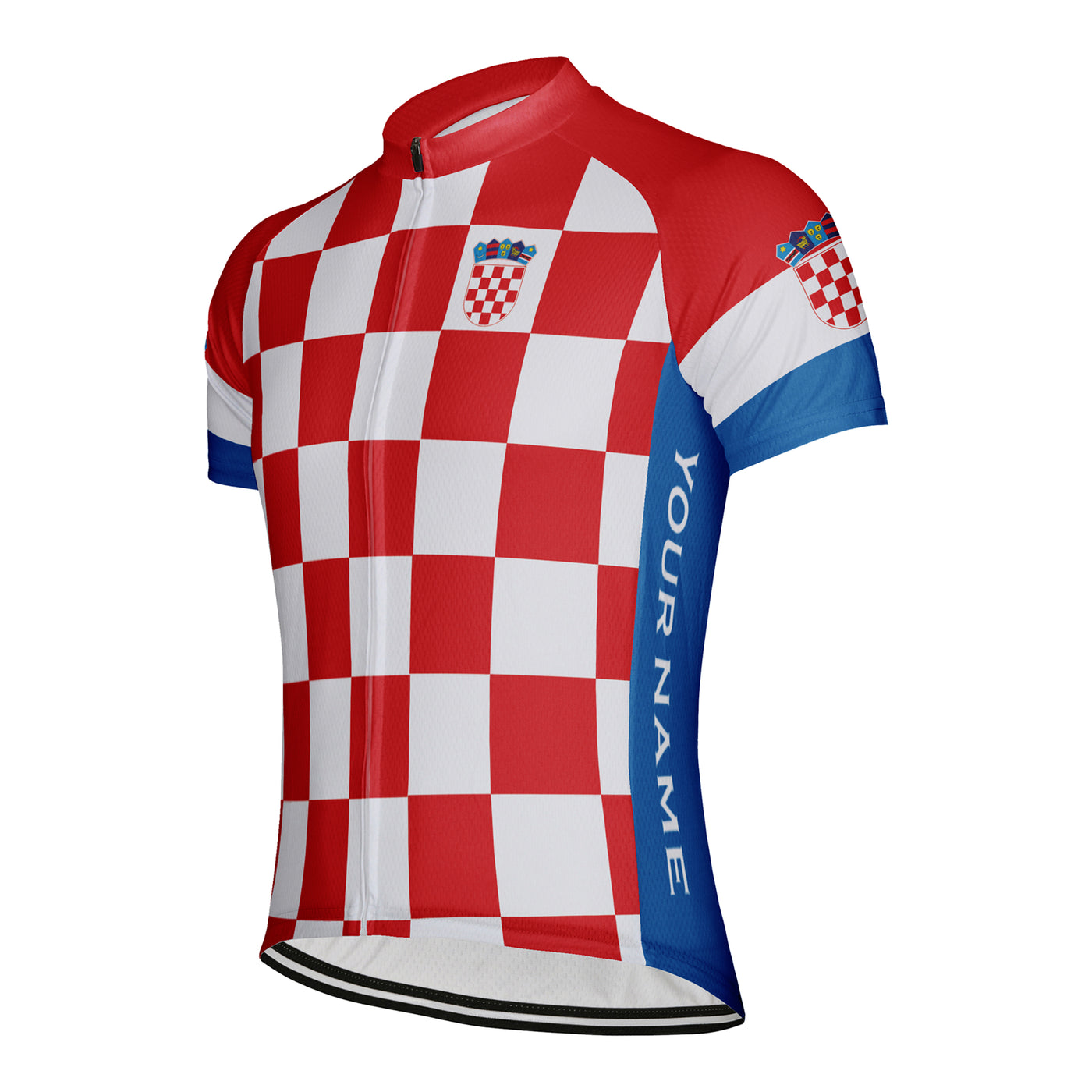 Customized Croatia Men's Cycling Jersey Short Sleeve