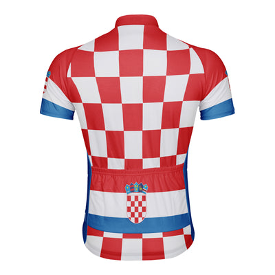 Customized Croatia Men's Cycling Jersey Short Sleeve