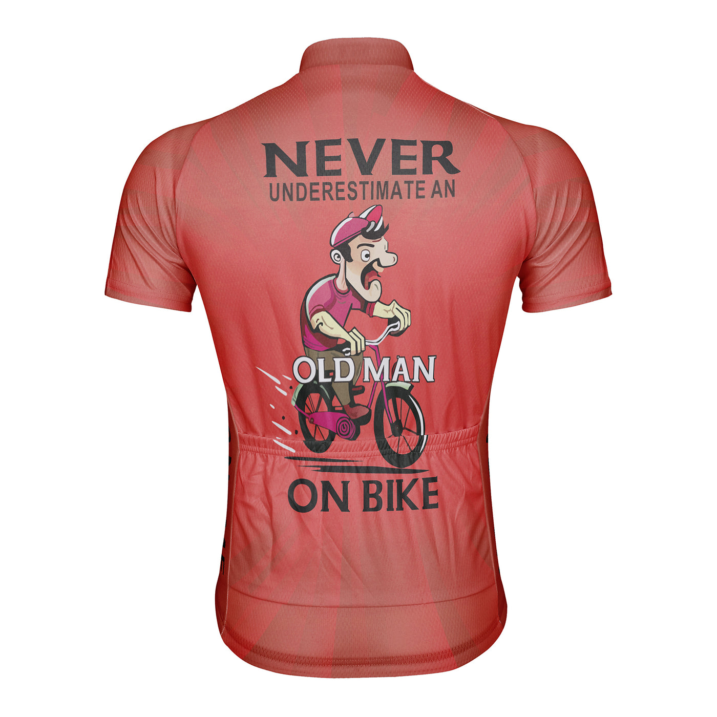 Customized Never Underestimate An Old Man On Bike Men's Cycling Jersey Short Sleeve