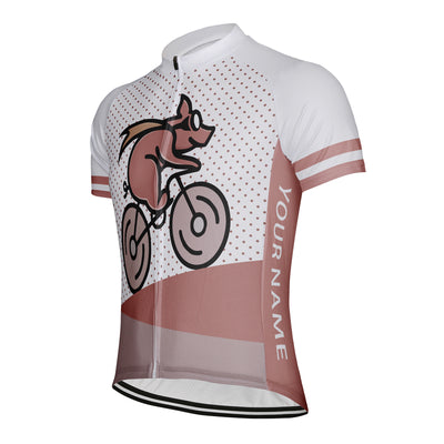 Customized Pig Men's Cycling Jersey Short Sleeve