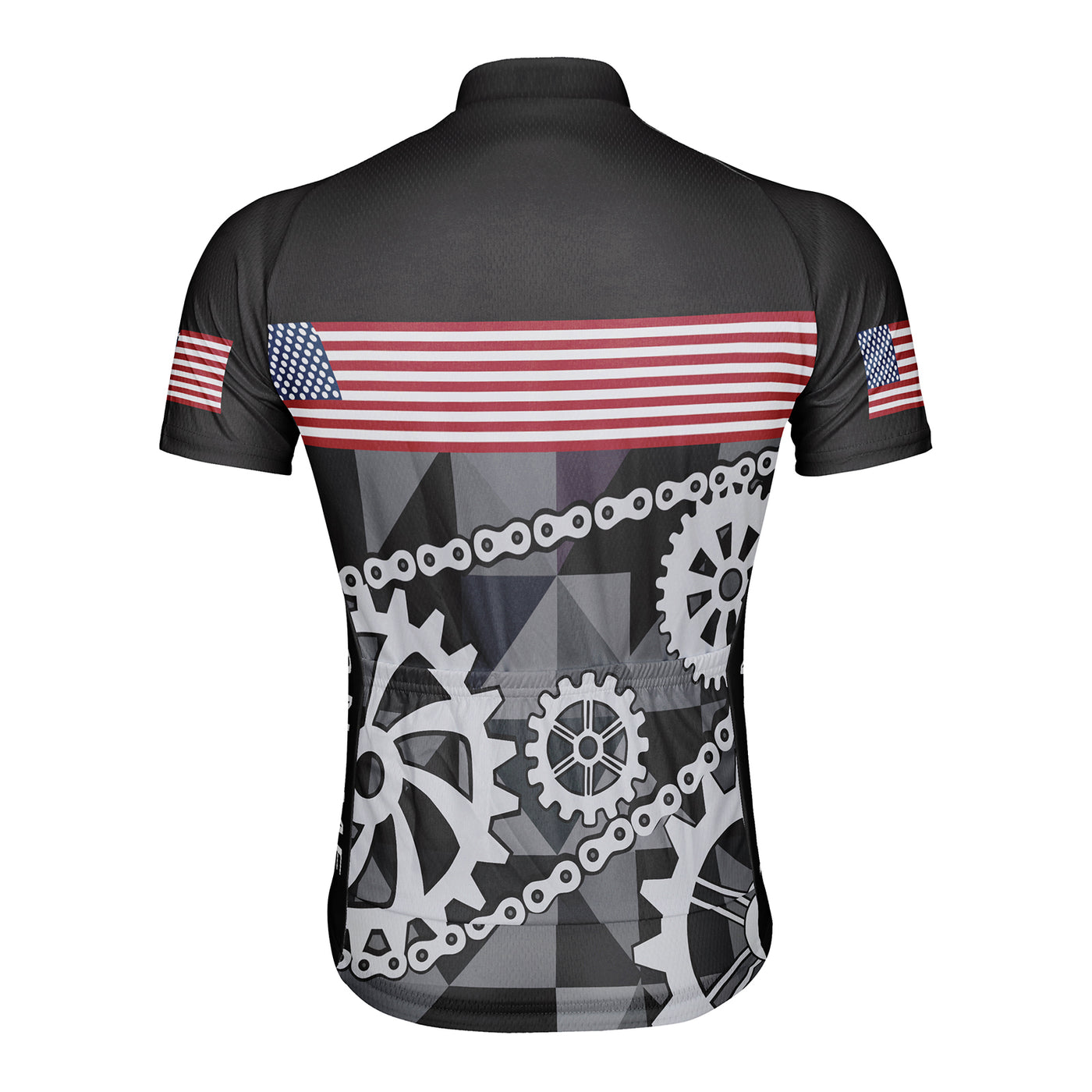 Customized USA America Men's Cycling Jersey Short Sleeve