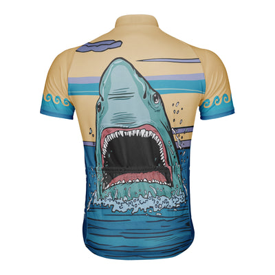 Customized Shark Men's Cycling Jersey Short Sleeve
