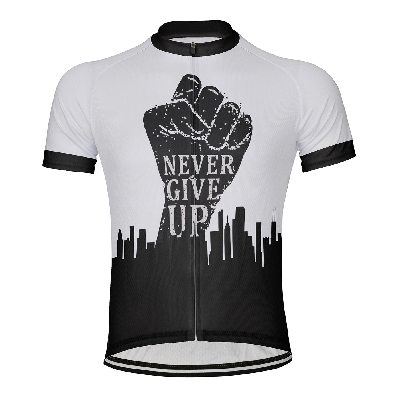 Customized Never Give Up Men's Cycling Jersey Short Sleeve