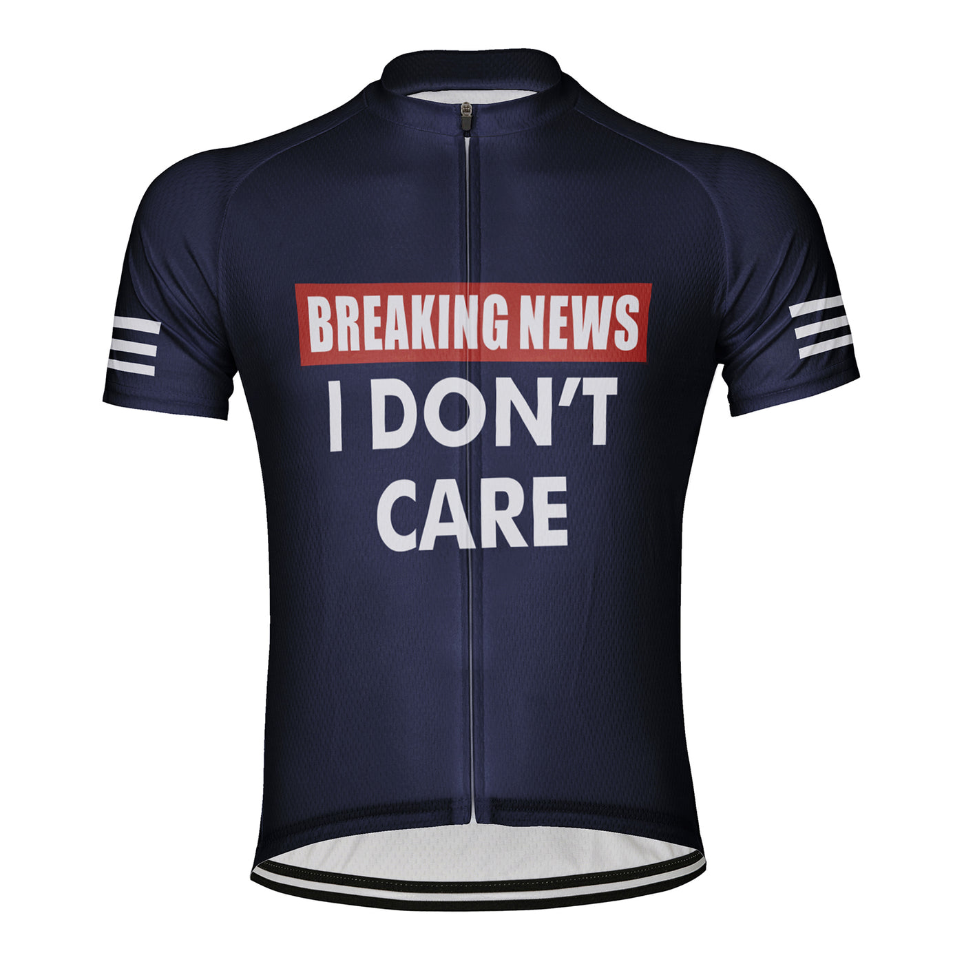 Customized Breaking News I Don't Care Men's Cycling Jersey Short Sleeve
