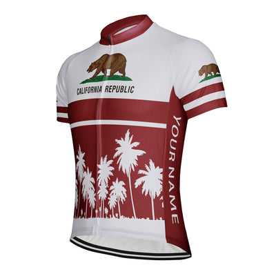 Customized california Men's Cycling Jersey Short Sleeve