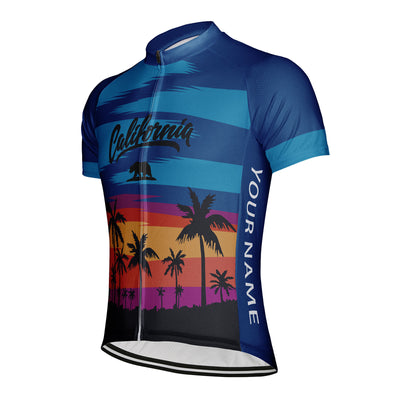 Customized california Men's Cycling Jersey Short Sleeve