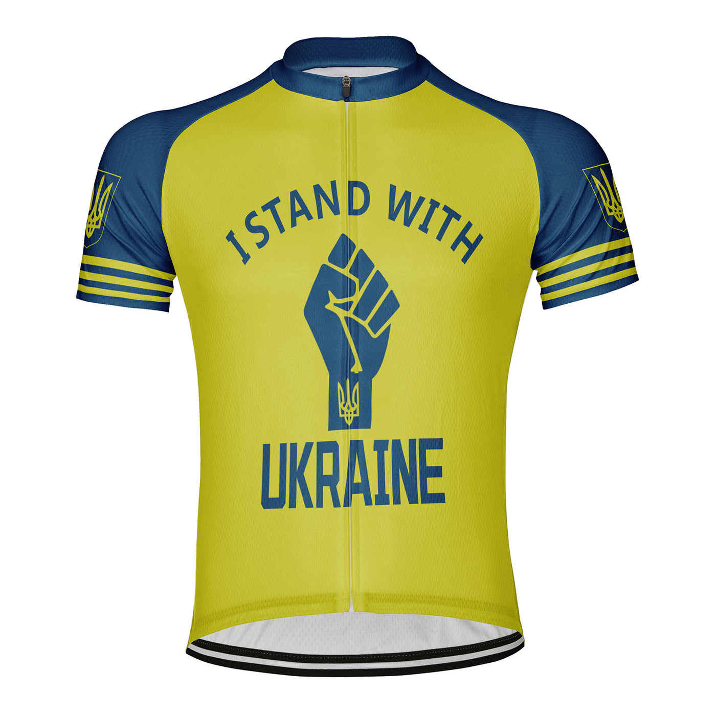 Customized I Stand With Ukraine Men's Cycling Jersey Short Sleeve