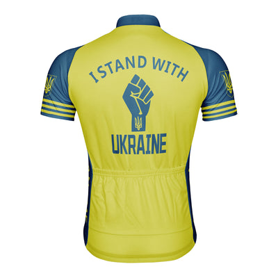 Customized I Stand With Ukraine Men's Cycling Jersey Short Sleeve
