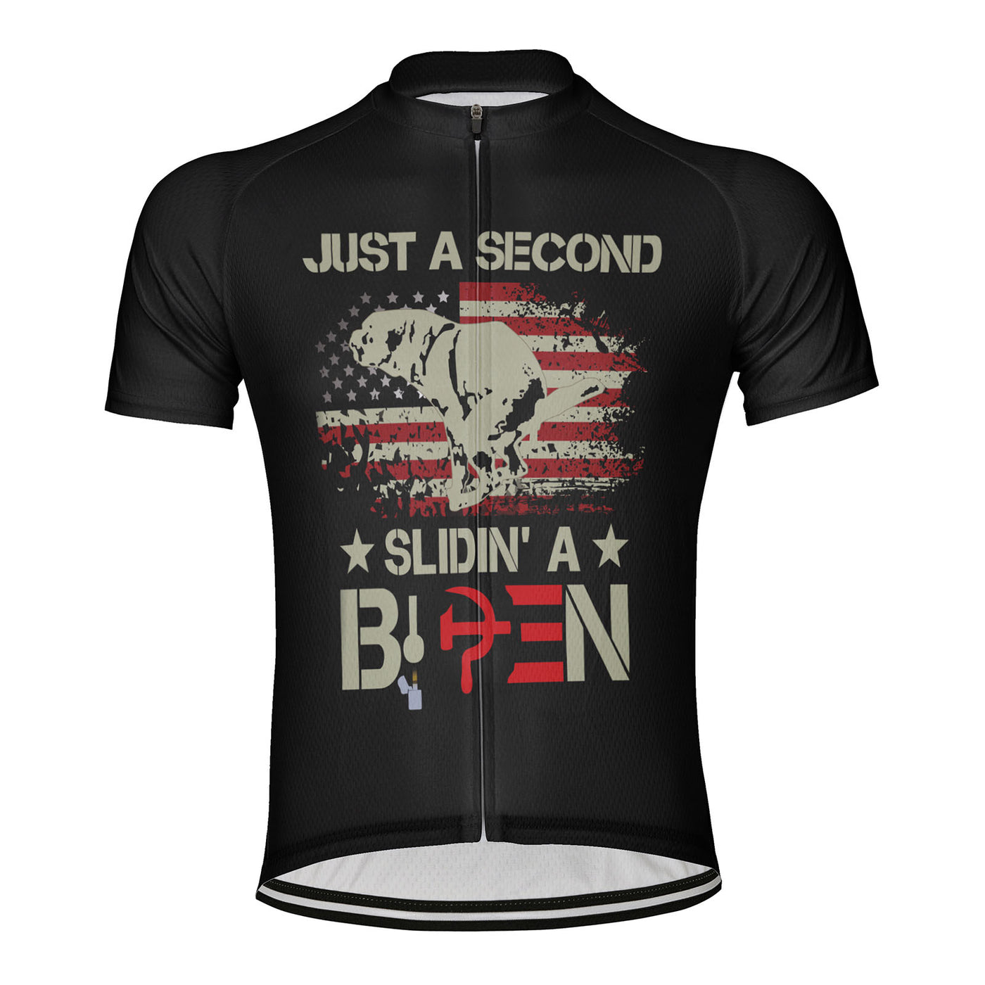 Customized Just A Second Slidin' A Biden Men's Cycling Jersey Short Sleeve