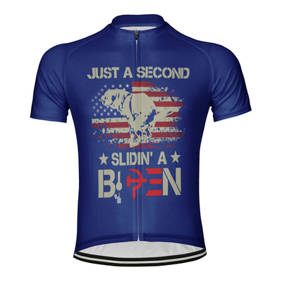 Customized Just A Second Slidin' A Biden Men's Cycling Jersey Short Sleeve