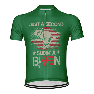 Customized Just A Second Slidin' A Biden Men's Cycling Jersey Short Sleeve