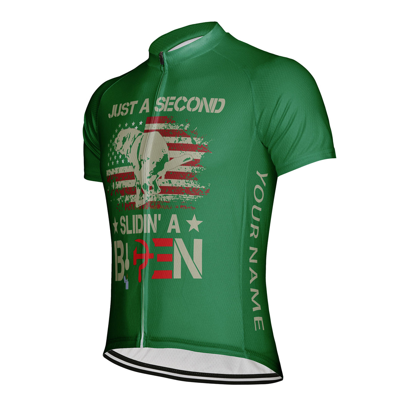 Customized Just A Second Slidin' A Biden Men's Cycling Jersey Short Sleeve