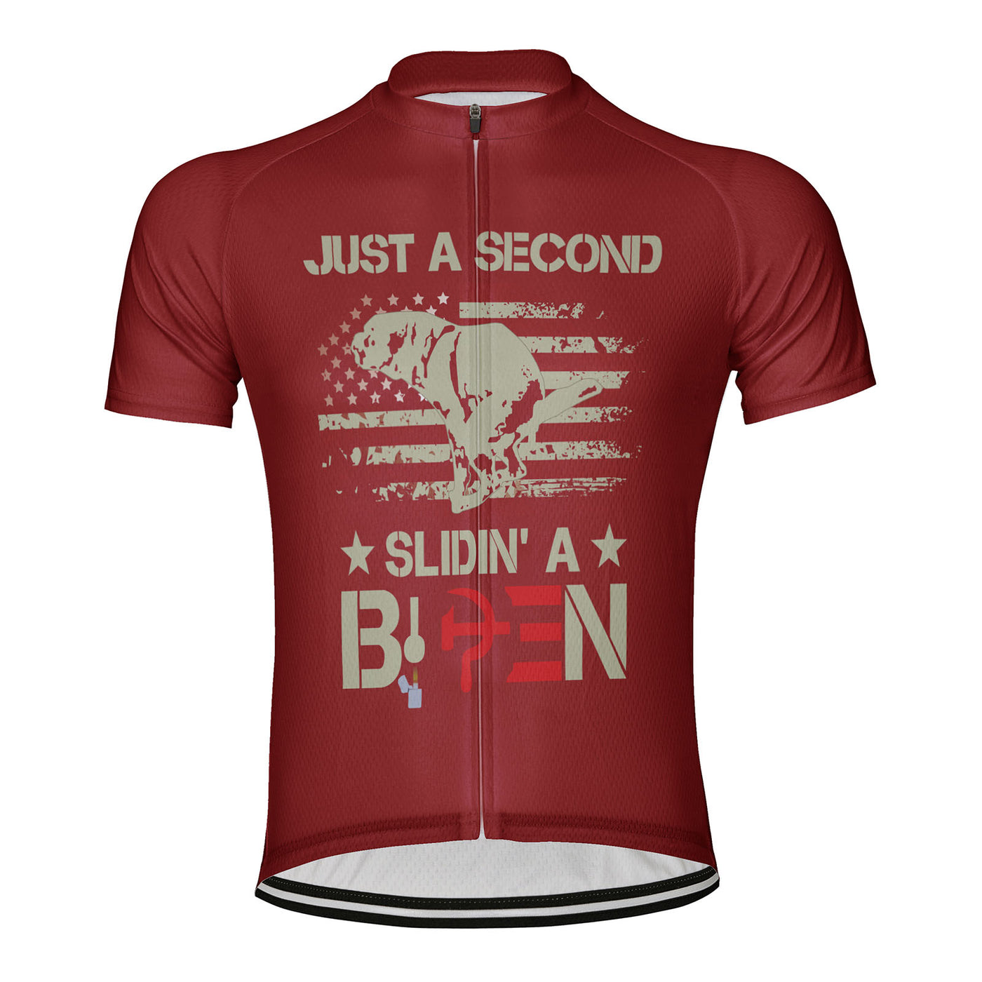 Customized Just A Second Slidin' A Biden Men's Cycling Jersey Short Sleeve