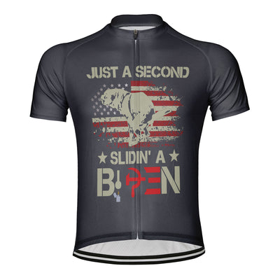 Customized Just A Second Slidin' A Biden Men's Cycling Jersey Short Sleeve