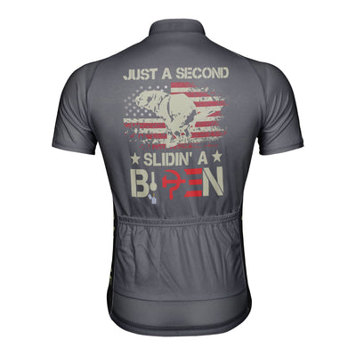 Customized Just A Second Slidin' A Biden Men's Cycling Jersey Short Sleeve