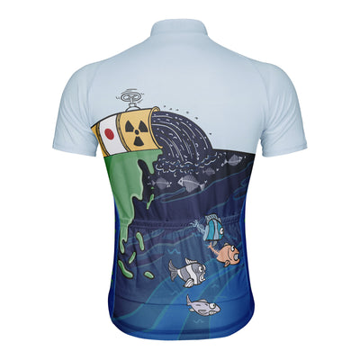 Customized Japan's Nuclear Sewage Discharge Men's Cycling Jersey Short Sleeve