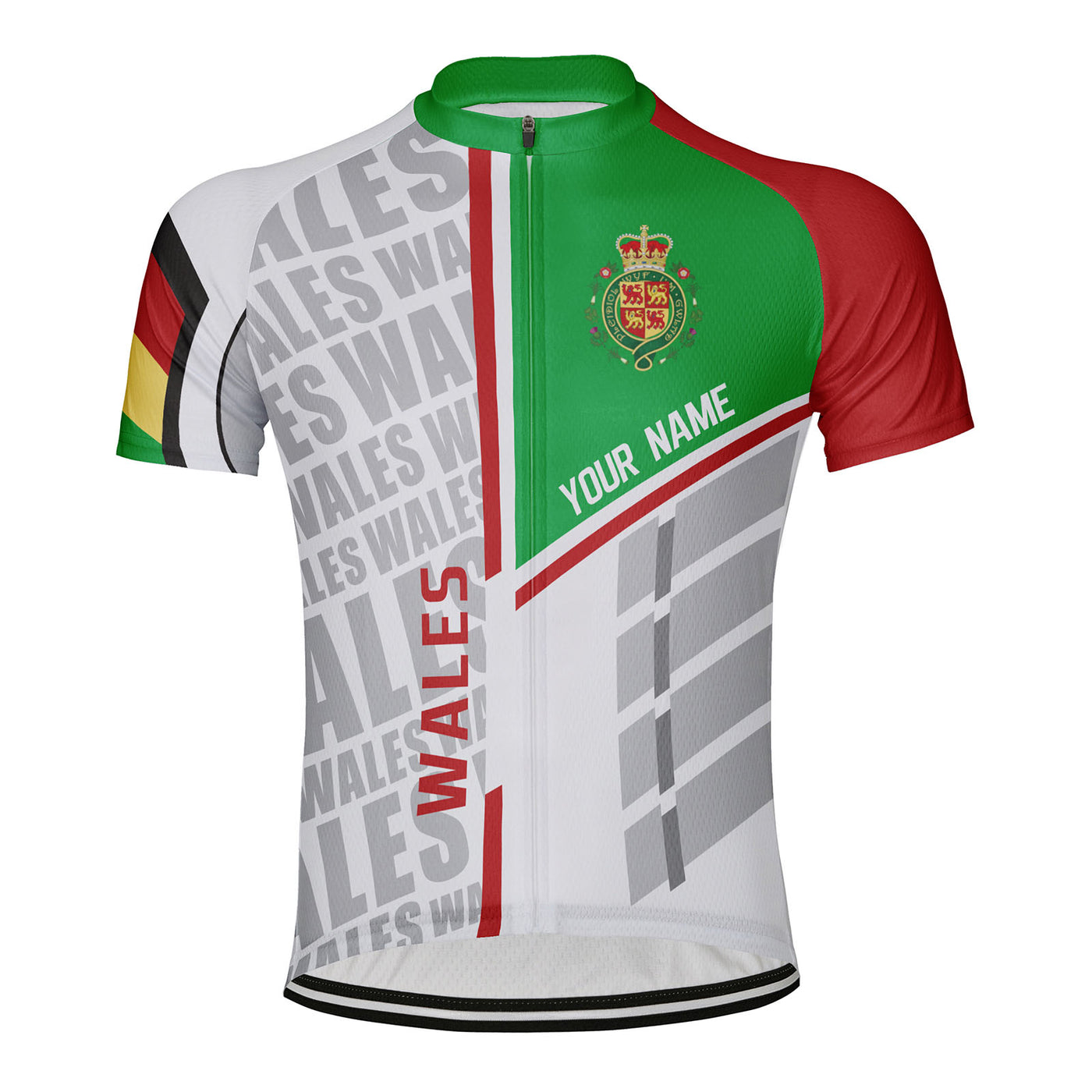 Customized Wales Men's Cycling Jersey Short Sleeve