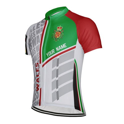 Customized Wales Men's Cycling Jersey Short Sleeve