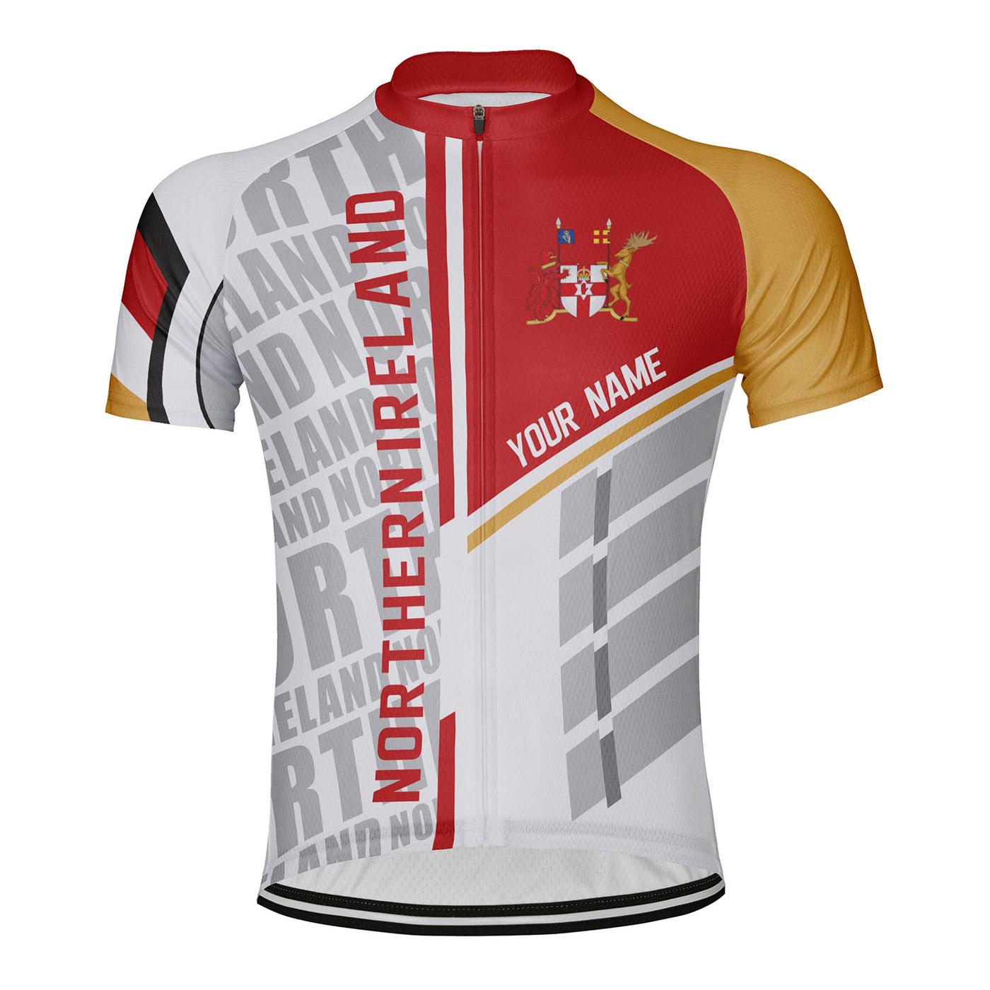 Customized Northern Ireland Men's Cycling Jersey Short Sleeve