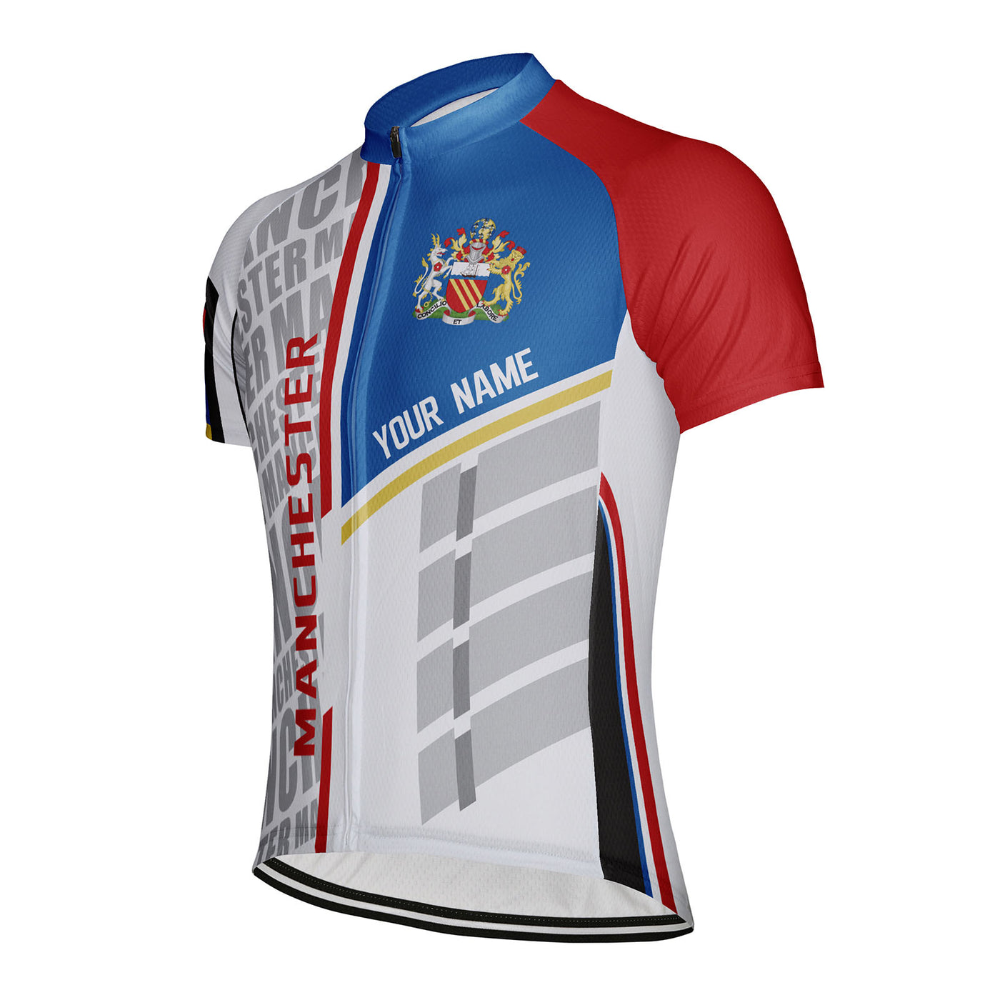 Customized Manchester Men's Cycling Jersey Short Sleeve