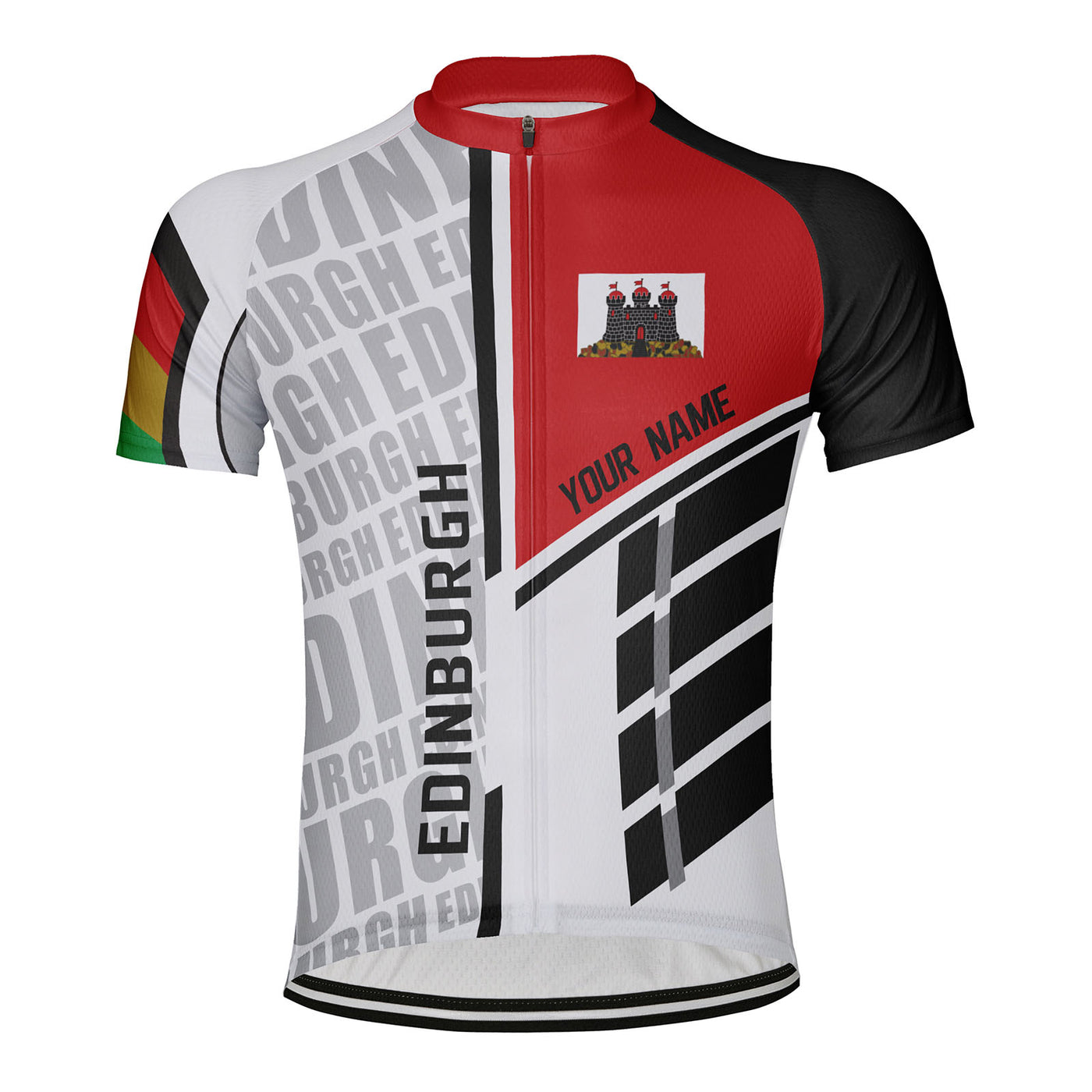 Customized Edinburgh Men's Cycling Jersey Short Sleeve