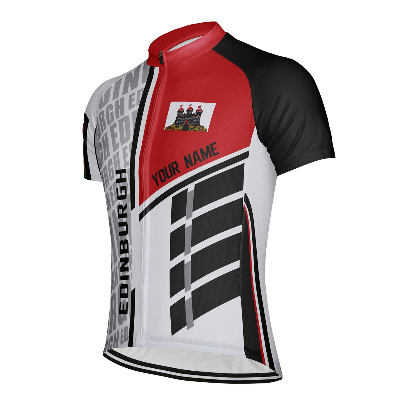 Customized Edinburgh Men's Cycling Jersey Short Sleeve