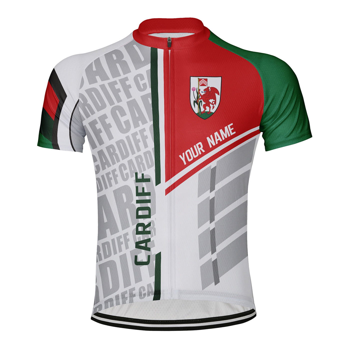 Customized Cardiff Men's Cycling Jersey Short Sleeve