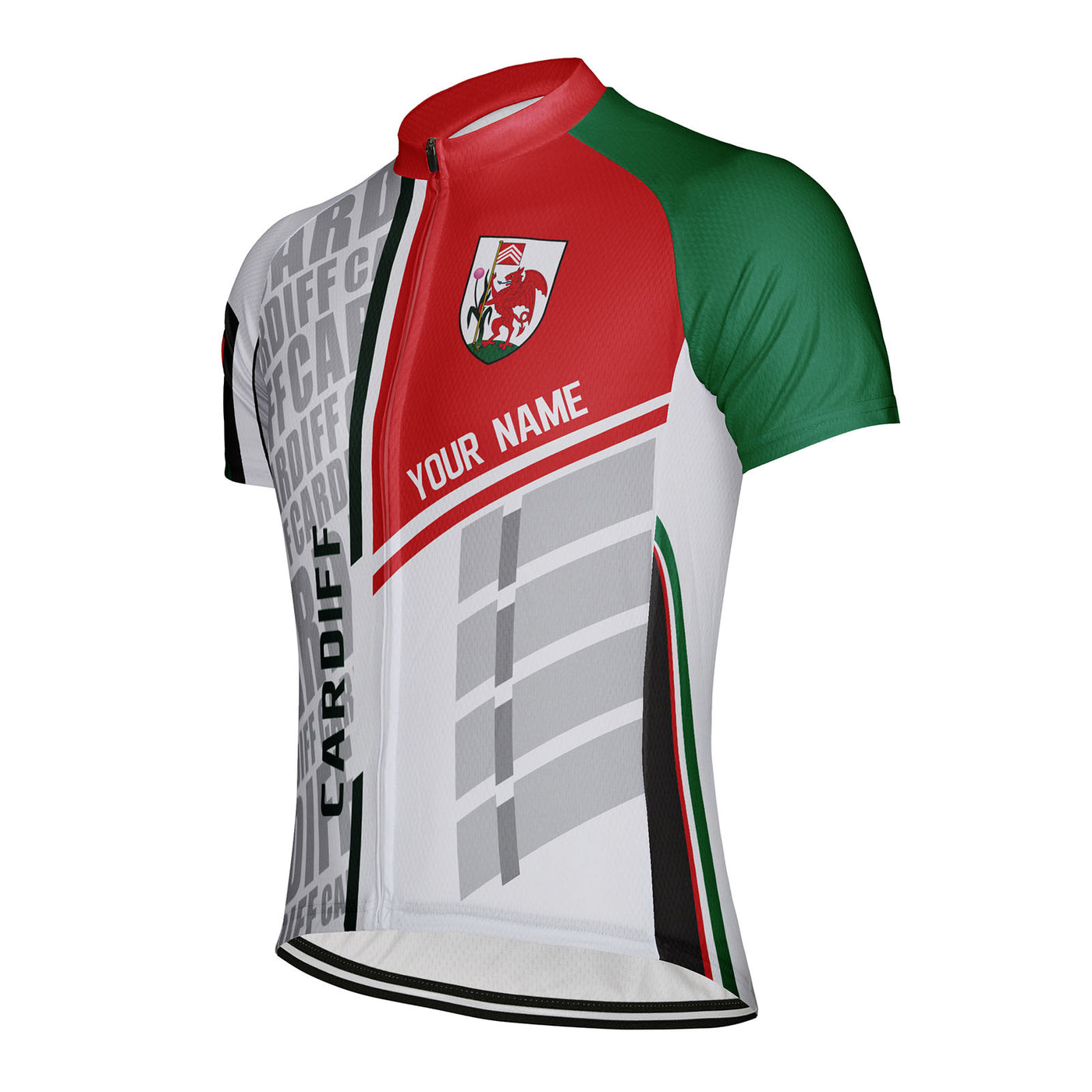 Customized Cardiff Men's Cycling Jersey Short Sleeve