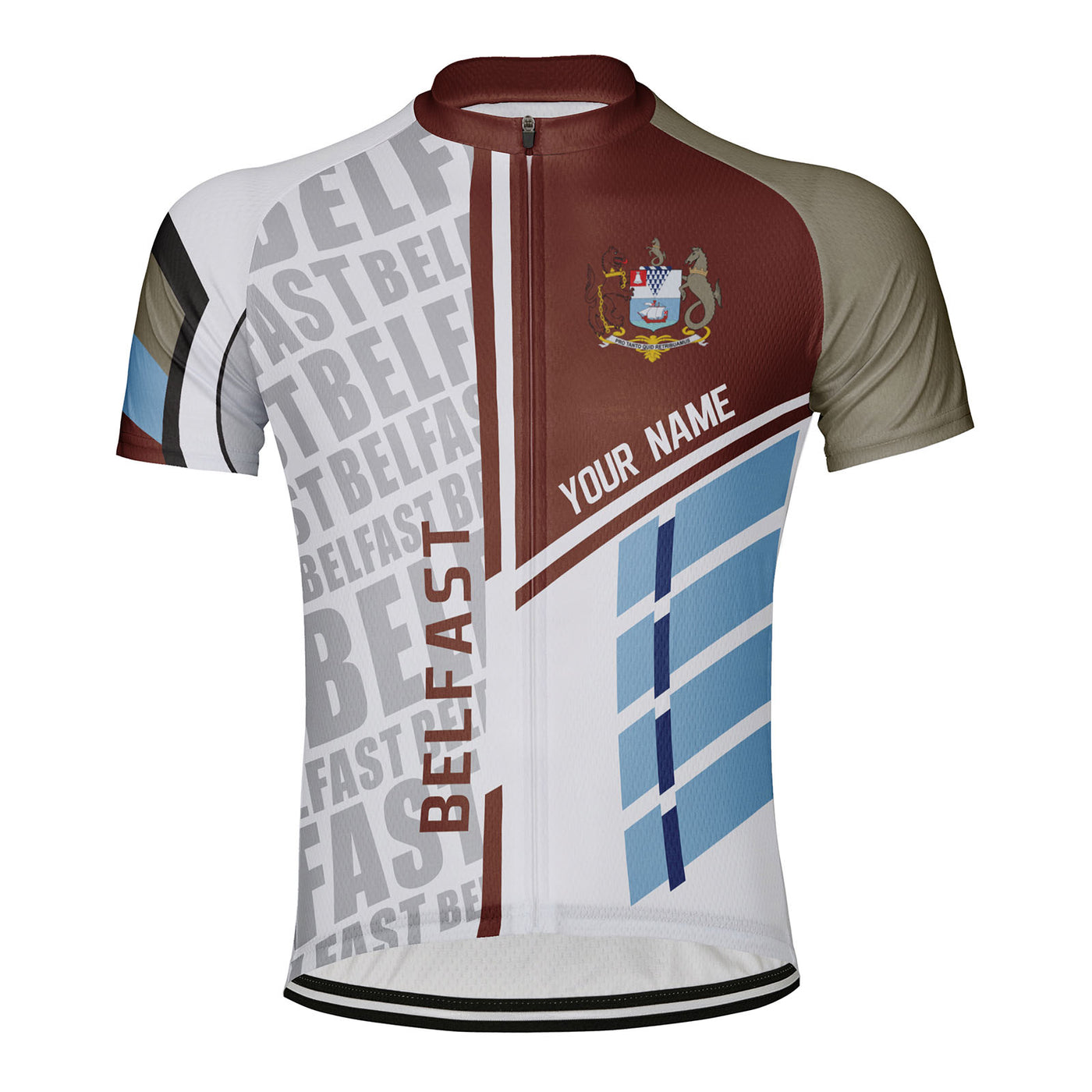 Customized Belfast Men's Cycling Jersey Short Sleeve