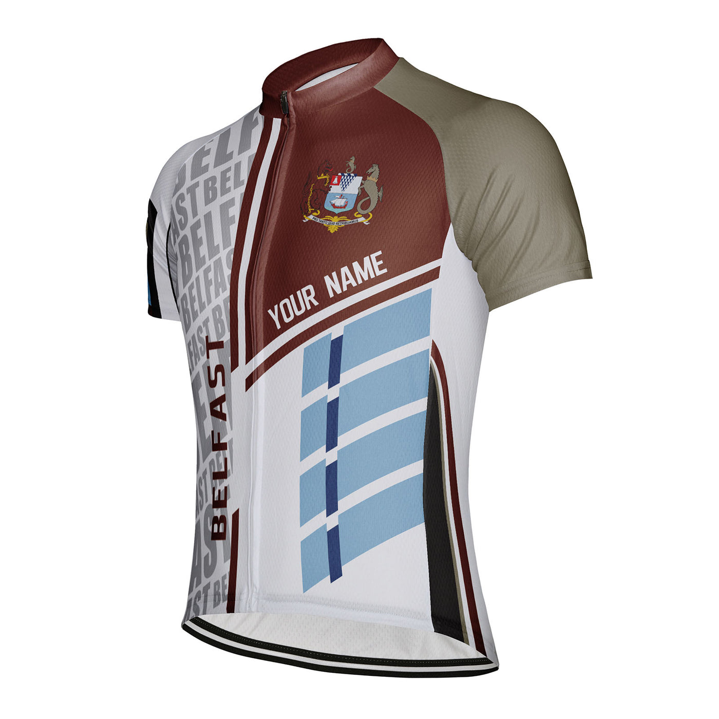 Customized Belfast Men's Cycling Jersey Short Sleeve