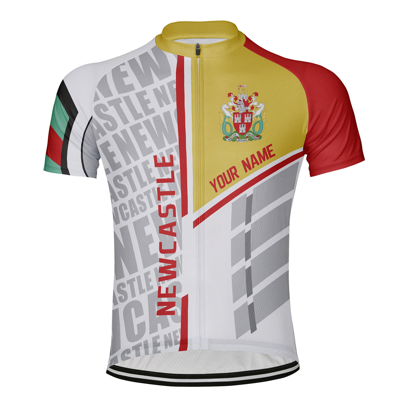Customized Newcastle Men's Cycling Jersey Short Sleeve