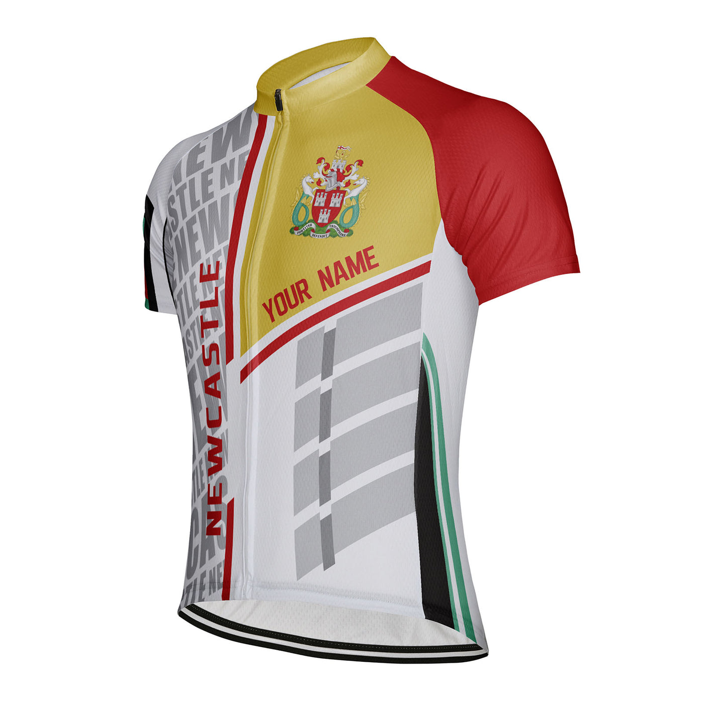 Customized Newcastle Men's Cycling Jersey Short Sleeve