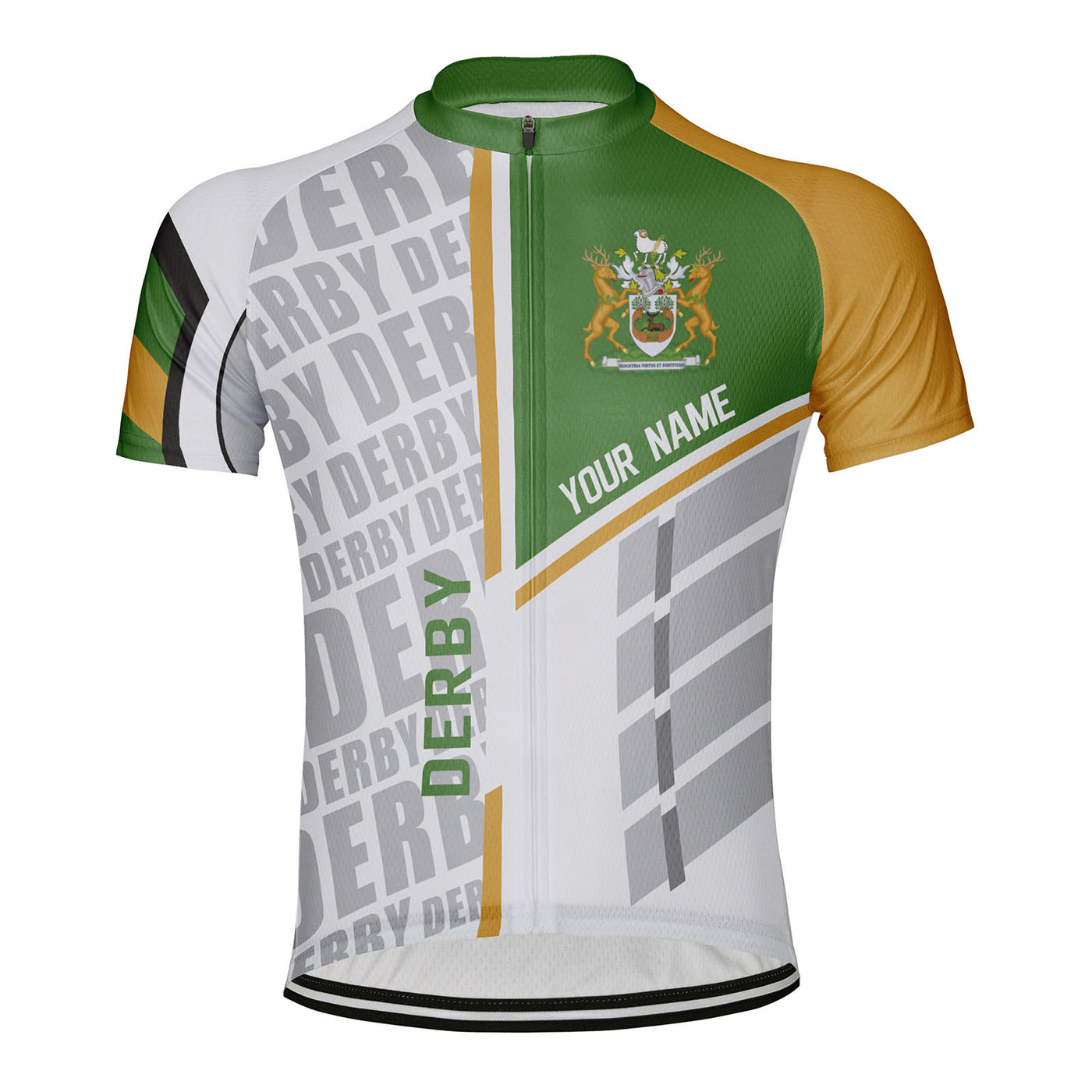 Customized Derby Men's Cycling Jersey Short Sleeve